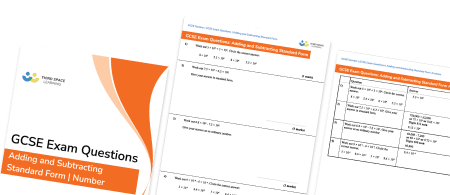 Adding And Subtracting Standard Form Exam Questions