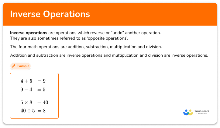 Inverse operations